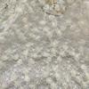 Primavera y verano nuevo bordado de listón pequeña rosa bordado tela vestido de novia flor tridimensional encaje tela bordada