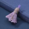 Mini Borlas com Pontas de Borla, Borlas Curtas e Grossas em Fio de Algodão Estilo Xizang, Borlas Coloridas de Fio de Algodão Tecidas à Mão para DIY, Produto Acabado