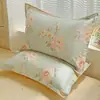 Fundas de almohada de algodón puro, un par, 48X74 Funda de almohada individual, 100% algodón, Adecuadas para todas las estaciones, Funda interior para cojín del hogar, Pieza individual 2