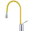 Torneira de Banheiro com Design de Cisne Europeu e Gota d'Água, Cuba de Bancada Giratória para Gabinete de Banheiro, Torneira de Banheiro Quente e Fria