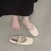 Bailarinas francesas para mujer, zapatos Mary Jane de suela plana, perfectos con vestidos, nueva colección otoño 2026, zapatos de una sola pieza de suela blanda, zapatos pequeños de piel