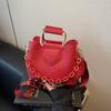Bolso de Cubo para Mujer de Gama Alta de Pedido Extranjero 2025 Nuevo Correa Ancha para el Hombro Versátil Bolso de Hombro Bolso Cruzado de Moda