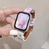 Correa de Hebilla Doble con Tachuelas Adecuada para S10 Apple S11 Watch Iwatch8 Correa de Piel de Estrella Applewatch9Se