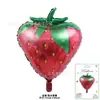 Bolo de Sorvete de Frutas Morango Melancia Balões de Alumínio Festa de Aniversário Celebração Decoração de Festa Balões
