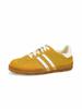 Sapatos Femininos de Couro Genuíno com Solas Grossas e Aumento de Altura Oculto, Tênis de Treino Alemão Vermelho, Tênis Casuais Femininos Respiráveis, Tênis de Corrida Feminino