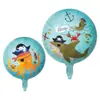 Globos de Película de Aluminio Redondos en Inglés de 18 Pulgadas para Cumpleaños Decoraciones para Fiesta de Cumpleaños Infantil Globos Transfronterizos Venta al por Mayor