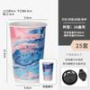 Vaso de papel desechable para té y leche de estilo chino, con tapa, de doble capa, con impresión de logotipo.