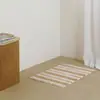 Estilo Ins Cuadros Rayados Coreanos Alfombrillas para Piso de Baño Alfombrillas Absorbentes para Pies de Hogar Resistentes a Manchas y al Desgaste Alfombras para Sala de Estar