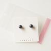 Exquisitos pendientes de estilo coreano con aguja de plata S925, pequeños y dulces pendientes de perlas de concha natural, elegantes pendientes con cuentas.
