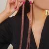 Pendientes Machica de Lujo con Diamantes de Imitación de Cristal Brillante para Mujer Moda Exquisita Pendientes de Cristal Pendientes Pendientes de Perlas