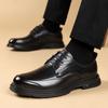 Zapatos de Cuero para Hombre Hombres de Negocios Otoño 2025 Retro Británico Modernos Zapatos Formales de Cuero para Hombre Zapatos para Viajar a la Oficina Dropshipping