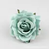 Estilo Ins Quente do Ebay Cabeça de Flor Artificial Multi-estilo Azul Grampo de Cabelo Flor Acessórios de Flor de Seda Decorativos para Roupa Chapéu