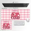 Mouse Pad de Urso Morango Desenho Animado Anime Mat Grande Matéria-Prima de Alta Qualidade Mouse Pad Tapete para Mesa de Computador