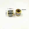 Accesorios de Joyería Hechos a Mano con Cuentas DIY Plata Dorada de Tíbet Color Doble Cuentas de Cubo con Agujero Grande Cuentas Separadoras Cuentas de Buda Accesorios para Rastas Africanas