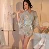 Lingerie Sexy Tamanho Plus Kimono Estilo Japonês Conjunto Puro Desejo Peito Pequeno Loja Personalizada Pijama Cama Tentação Não Precisa Tirar Uniforme