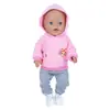 Roupas Novas para Bonecas Transfronteiriças Roupas para Bonecas American Girl de 18 polegadas Moletom Cartoon Infantil para Bonecas Venda por Atacado