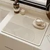 Clásico Lujo Ligero Cocina Secado de Platos Mesa de Comedor Aislamiento Térmico Antideslizante Decoración Tierra de Diatomeas Tazón Plato Vajilla Secado Esterilla Etiquetado Dropshipping