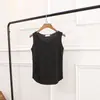 Verão feminino novo versão coreana de algodão slub colete U solto casual elástico alça larga no ombro vendas diretas da fábrica