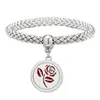 Pulsera Vibratoria de Acero Inoxidable para Aromaterapia Repelente de Mosquitos Árbol de la Vida Caja de Perfume con Aceite Esencial Pulsera Magnético-estrictiva para Parejas