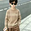 Suéteres Gruesos de Lana para Niños Talla Mediana y Grande 2026 Nuevo Otoño/Invierno Cálidos con Estilo para Niños