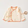 Roupas recém-nascidas Half-back Classe A Pure Cotton Birth Room Baby Clothes 0-3 Meses Top Baby Half-back Clothes Four Seasons