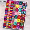 Set de regalo de accesorios para el cabello para niños, ligas para el cabello de bebé, pinzas laterales para niñas, accesorios para el cabello, cuerdas para el cabello de princesa para niñas