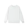 Sudadera Pesada de Cuello Redondo Talla Europea 320g Transfronteriza para Hombres y Mujeres, Hombro Caído Ajuste Holgado Color Sólido Estilo Básico Top de Manga Larga para Parejas