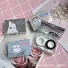 Lentes de Contacto en Caja de Pupilas de Belleza Trendy Multi-par Dos Piezas Individual Simple Lindo Portátil Niña Almacenamiento Pequeño