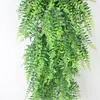 Planta verde artificial colgante de pared de helecho de ratán persa de imitación de Amazon