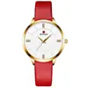 Procesamiento de Relojes Personalizados, Relojes de Cuarzo para Mujer, Correas de Cuero Genuino, Fábricas de Relojes Realizan Diseño OEM de Varios Relojes