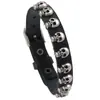 Nueva joyería transfronteriza, pulsera de hombre estilo punk europeo y americano, sencilla, combinable con todo, de aleación retro con calavera de piel de vaca.