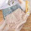 Ropa interior para mujer, Entrepierna de algodón puro, Grafeno antibacteriano, Control de abdomen, Cintura media, Encaje, Transpirable, Levanta glúteos, Bragas para mujer, Estilo delgado