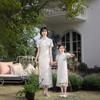 Qipao para Madre e Hija Conjuntos 2026 Nuevo Estilo Qipao Mejorado Estilo Chino para Niños Vestido Transpirable para Uso Diario