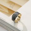 Anel de ajuste de abertura de nuvem fluida Moda feminina Spray Color Alloy Criativo Mármore Textura Design Sense Ring Estilo simples