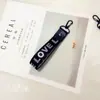 AMOR Fita de Letra Colorida Fantasia Corda para Lanyard de Celular Acessórios para Capa de Celular DIY Corda para Bolsa Artesanal com Pescoço