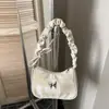 Bolso de Hombro Plegado de Alto Aspecto Estilo Coreano 2026 Nuevo Bolso de Hombro con Lazo de Nicho Bolso de Mano Simple para el Trabajo