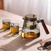 Bule de Separação de Chá e Água com Um Toque para Uso Doméstico, Novo Modelo 2026 com Revestimento Interno de Vidro, Xícara de Chá Elegante, Bule de Grande Capacidade