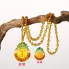 Nuevo Estilo Colgante Vajra Mantra de Vidrio Redondo Ovalado de Plástico Colgante Collar Gran Compasión Nudo Fijo Regalo Budista