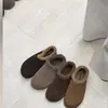 Versão em couro de vaca! Sapatos Birkenstock de Lã para Mulheres, Estilo Casual, Sapatos de Calçar para o Inverno, Sapatilhas Quentes e Versáteis com Forro de Lã