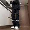 Calça de montanhismo impermeável com forro de fleece à prova de três elementos para homens, caminhada profissional, calça de trabalho funcional estilo americano, perna reta, calça de escalada para exterior, moderna