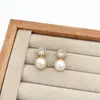 Novos Brincos Redondos Versáteis de Moda Europeia e Americana Estilo Ins Personalizados de Luxo Leve de Alta Qualidade Micro-Incustados com Zircônia