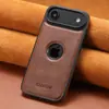 Adecuado para iPhone18Promax Carga Inalámbrica Magsafe Funda de Cuero para Teléfono Móvil Soporte para Coche Cubierta Protectora Magnética