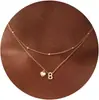 Amazon Comercio Electrónico Transfronterizo Collar de 26 Letras 2025 para Mujer Versátil, Elegante y Único Collar Pequeño