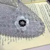 Coreia do Sul Mesmo Estilo Flor de Lantejoula Flor de Sapato Brilho Diamante Miçanga Feita à Mão Estilo Coreano Doce Alto Senso Flor Decorativa para Sapato Joia de Sapato