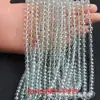 4-8mm contas de imitação de cristal Swarovski A colar pulseira de contas transparentes de vidro acessórios de cabelo antigos