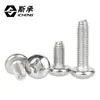 Tornillos de acero inoxidable 304 con cabeza redonda y rosca triangular, anti-aflojamiento, auto-roscantes, resistentes a la corrosión, venta directa de fábrica, venta al por mayor, inspección profunda de fábrica