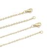 Fábrica Pequeña Venta al por Mayor Acero Inoxidable Cadena Plana Cruzada Galvanizada 18Ko Cadena DIY Collar Joyería Accesorios de Ropa