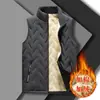 Chaleco Engrosado de Lana de Cordero para Adolescentes, Chaqueta de Algodón Cálida para Hombre de Otoño e Invierno, Cortavientos, Chaqueta Simple y Cálida, Moderna