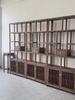 Nuevo Estilo Chino Nogal Negro Estante Antiguo Moderno Simple Estante Divisor de Exhibición Oficina Tienda Gabinete de Exhibición Sala de Té