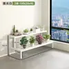 Soporte de Flores para Balcón Multicapa Suculentas Patio de Pie Multicapa Tipo Escalera Impermeable a Prueba de Óxido Interior Exterior Soporte de Flores de Hierro Forjado
